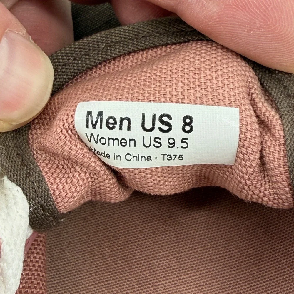 Vans Era Low Top Skate Shoes Mens 8 Brown Rose Pink Canvas Womens 9.5‎ Classic